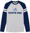 Men's Chicago White Sox Gray/Navy Cooperstown Long Sleeve Tee