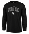 '47 Brand Men's Chicago White Sox Black Walk Off Super Rival Long Sleeve Tee