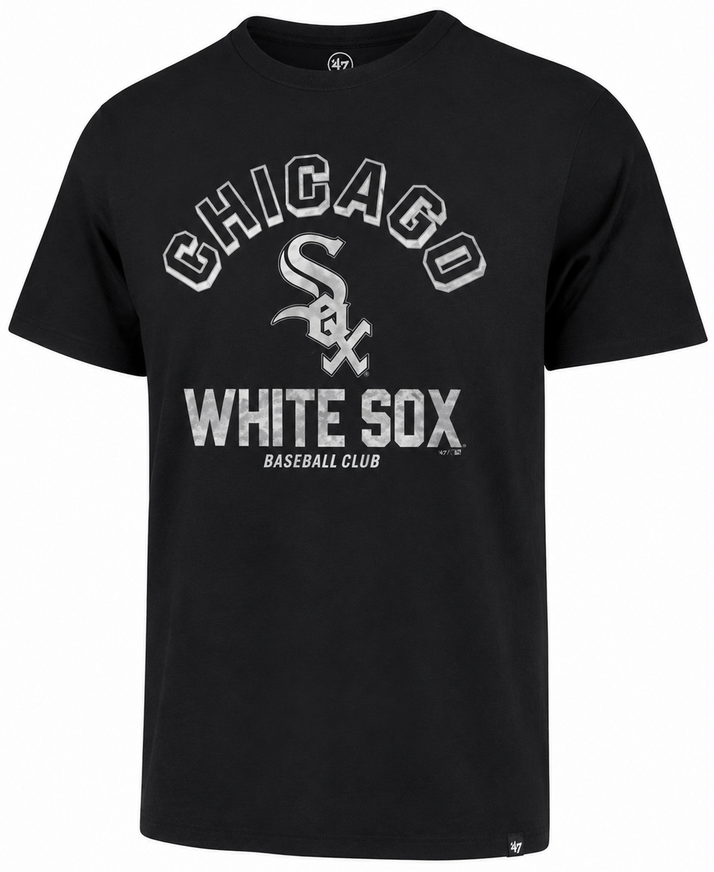 Men’s Chicago White Sox Cooperstown Collection Black ’47 Retrograde Franklin Tee