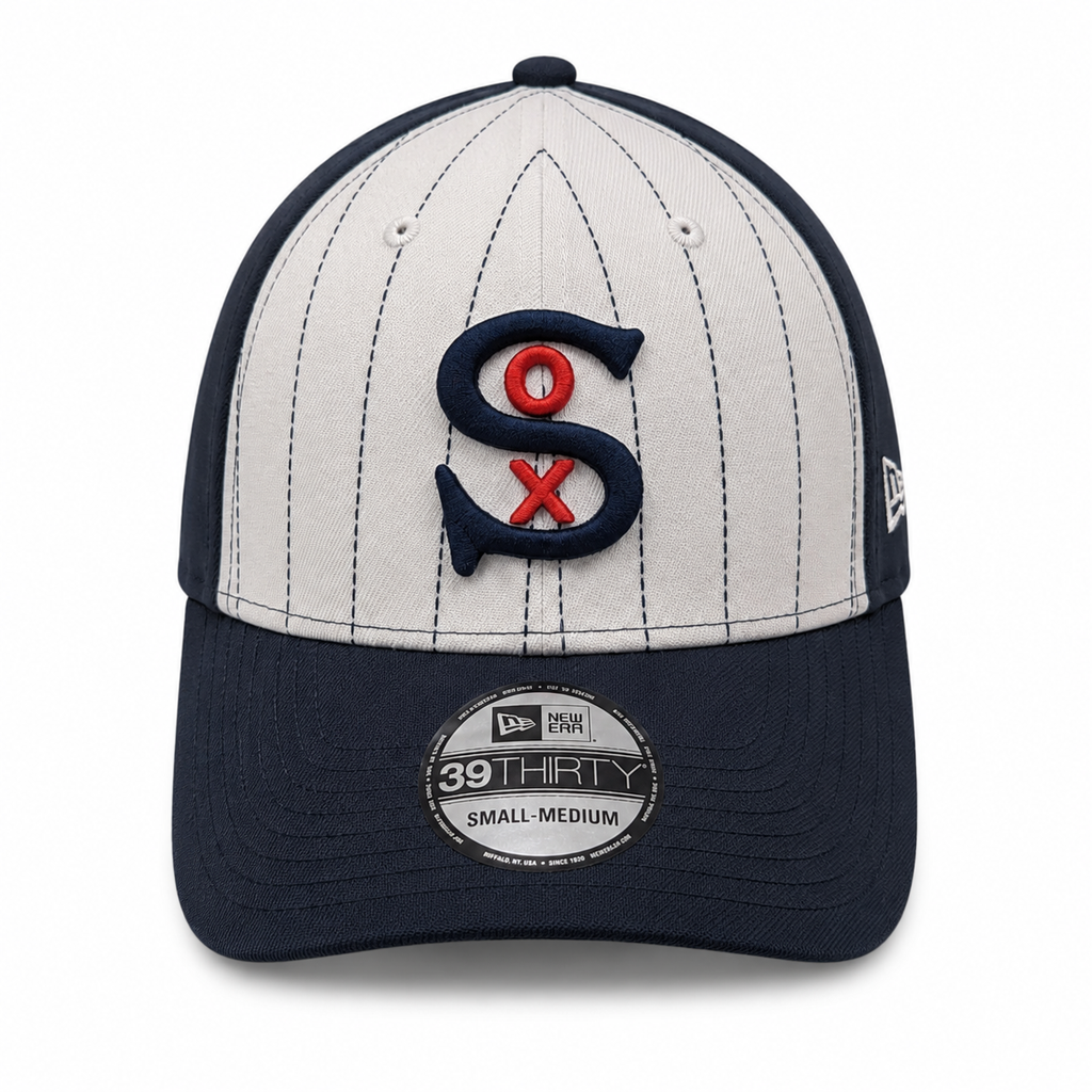 Chicago White Sox New Era 1930 Classic Navy/White Pinstripe 39THIRTY Flex Fit Hat