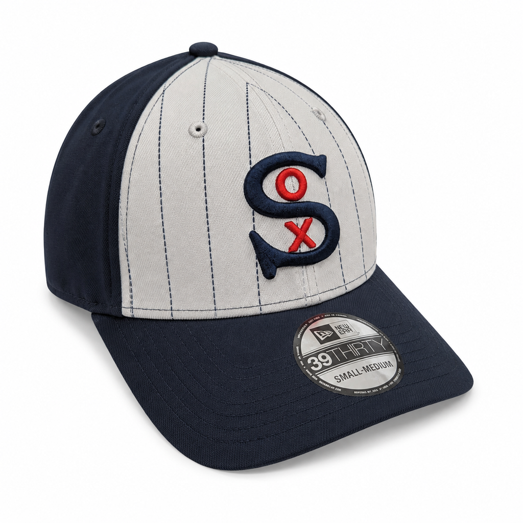 Chicago White Sox New Era 1930 Classic Navy/White Pinstripe 39THIRTY Flex Fit Hat