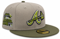 Atlanta Braves New Era 2 Tone Stone/ Green Bark Sevendust Home inspired 59FIFTY Fitted Hat