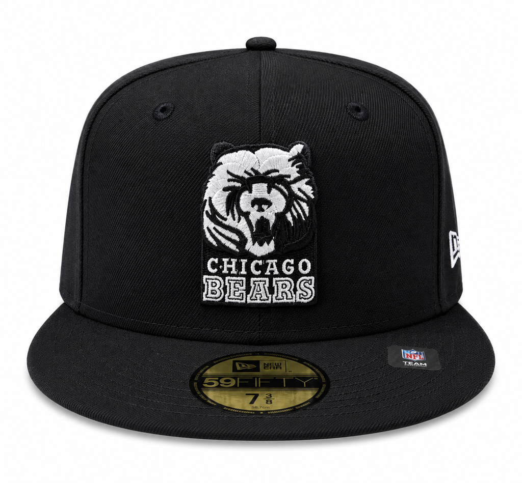 Chicago Bears Black Grizzley New Era 59FIFTY Fitted Hat