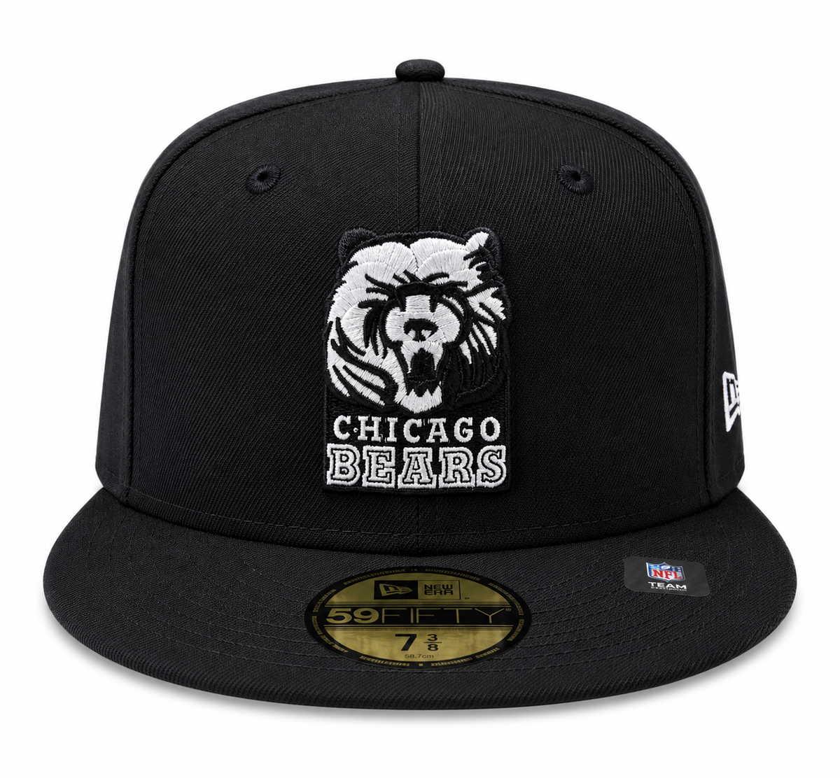 Chicago Bears Black Grizzley New Era 59FIFTY Fitted Hat