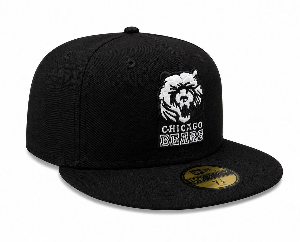 Chicago Bears Black Grizzley New Era 59FIFTY Fitted Hat