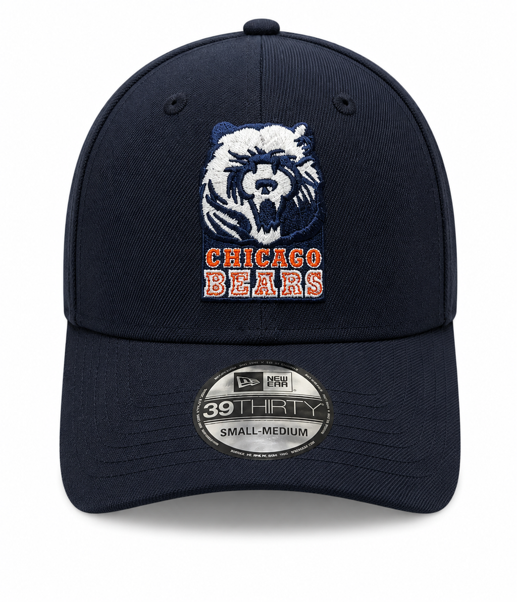 Chicago Bears New Era Gridiron Collection 1990 Classic Navy 39THIRTY Flex Hat