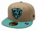 Chicago Bears New Era 2 Tone Camel/Mint Rustic Winter 59FIFTY Fitted Hat