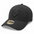 Chicago Bears New Era Black Tonal 39THIRTY Flex Hat