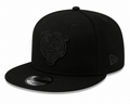 Men's Chicago Bears New Era Black On Black Tonal 9FIFTY Snapback Hat