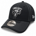 Chicago Bears New Era Black and White 39THIRTY Flex Hat
