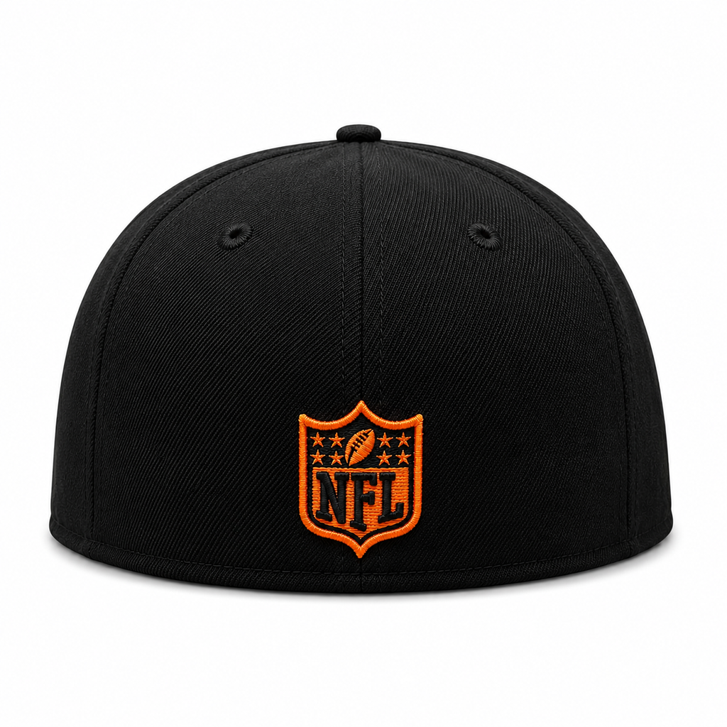Chicago Bears New Era Black Neon Primary 39THIRTY Flex Hat