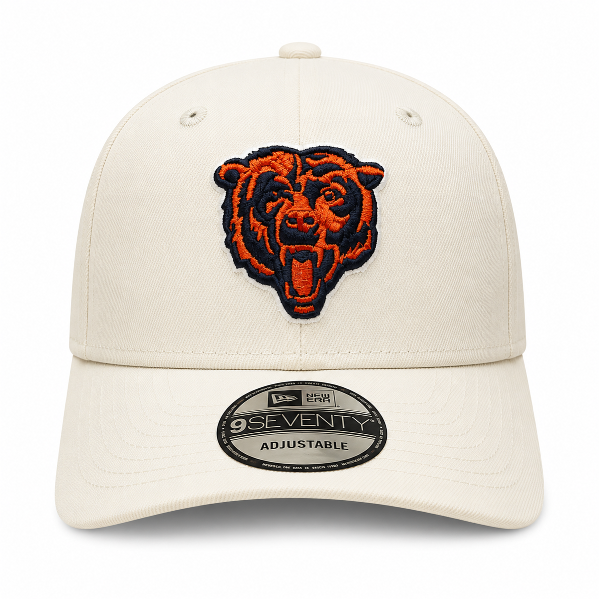 Chicago Bears New Era Cream 9SEVENTY Trucker Adjustable Hat