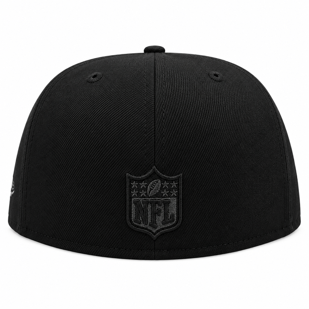 Men's New Era Black Chicago Bears Graphite Logo 59FIFTY Fitted Hat