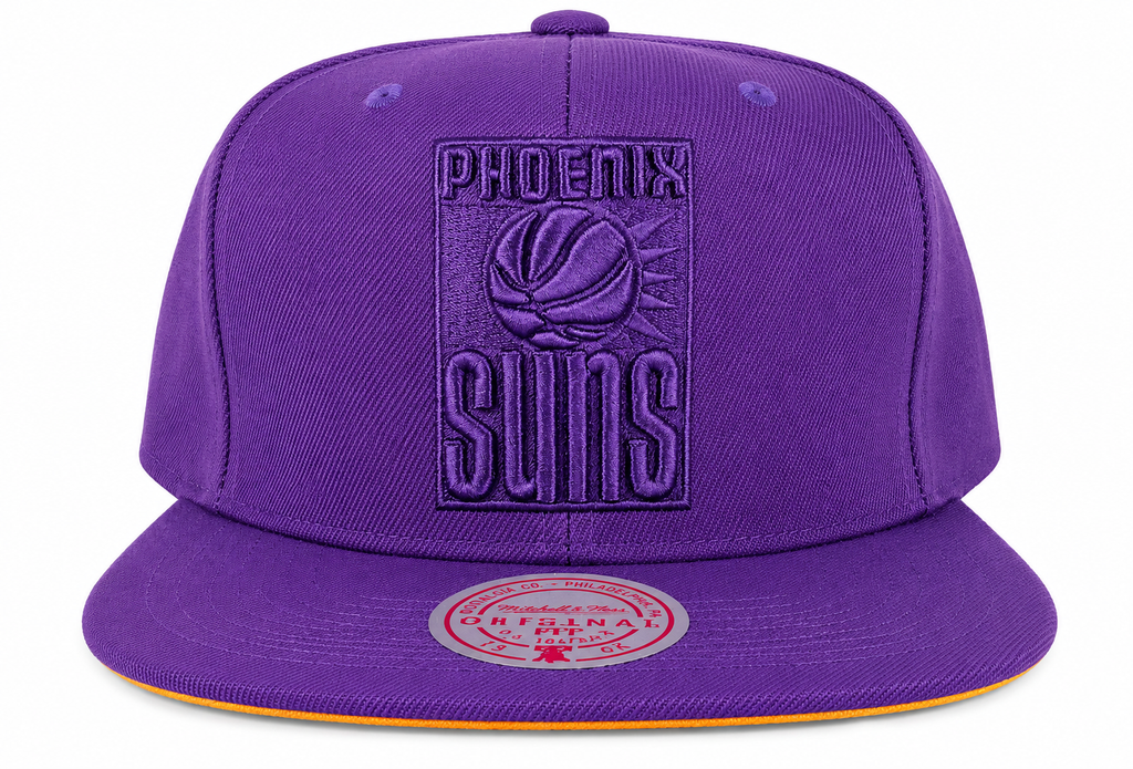 Phoenix Suns Mitchell & Ness Tonal Eclipse Snapback Hat- Purple