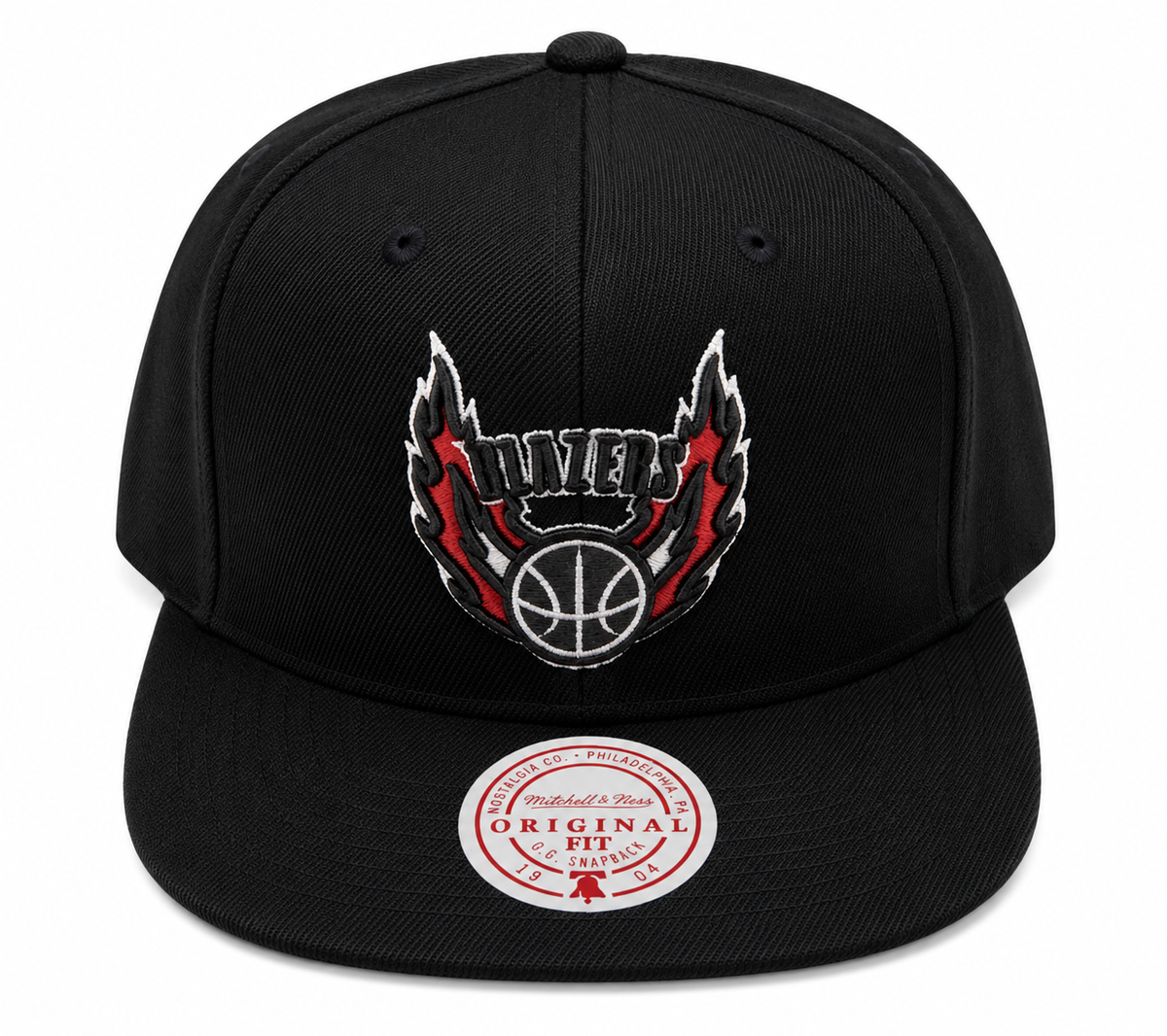 Men's Portland Trail Blazers Core Basic Black Mitchell & Ness Snapback Hat