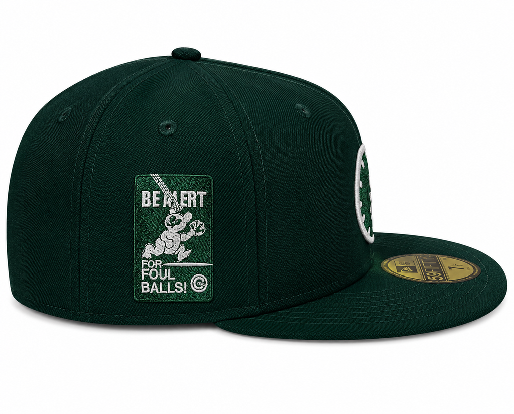 Chicago Cubs New Era 1:20 Clock Forest Green 59FIFTY Fitted Hat