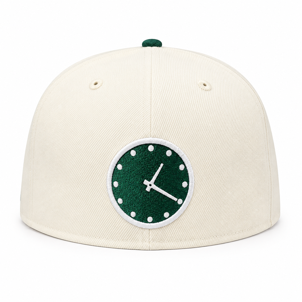Chicago Cubs New Era Bricks And Ivy Chrome/Forest Green 59FIFTY Fitted Hat