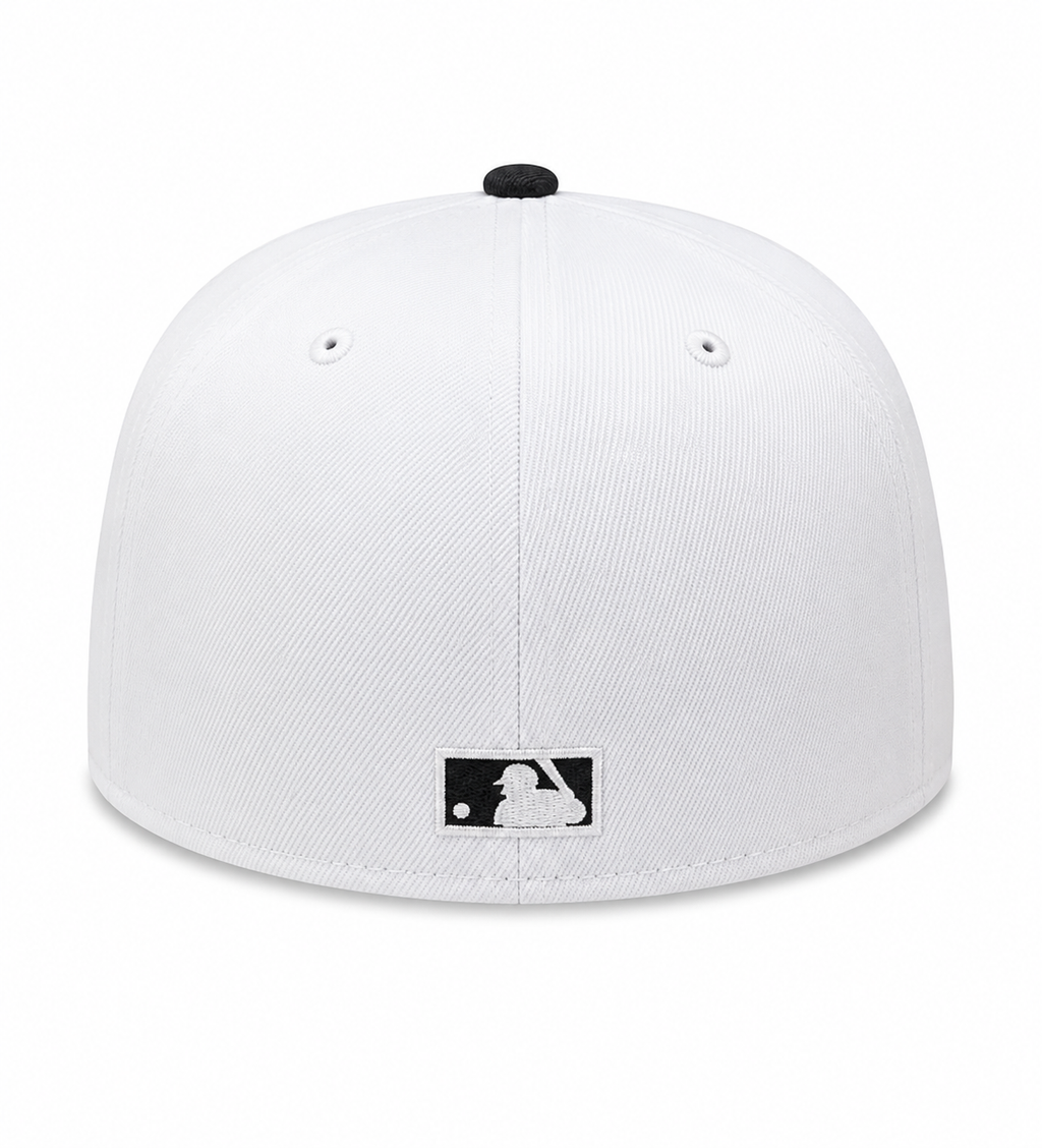 Chicago Cubs Cooperstown Collection 1908 Home New Era Classics White/Black 59FIFTY Fitted Hat