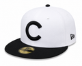 Chicago Cubs Cooperstown Collection 1908 Home New Era Classics White/Black 59FIFTY Fitted Hat