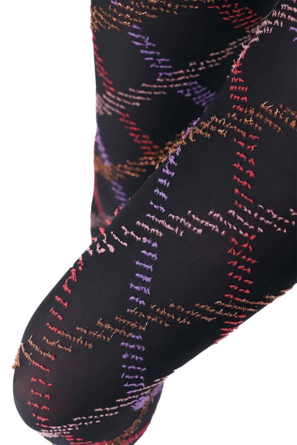 Fur Tartan Tights