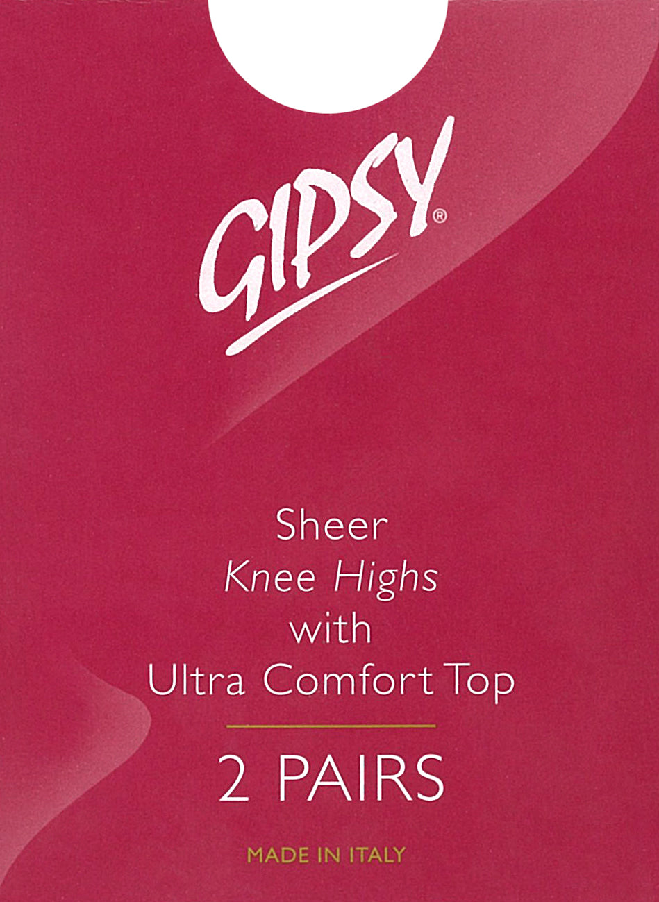 Sheer Smooth Knit Knee Highs (2 Pair Pack) 1005