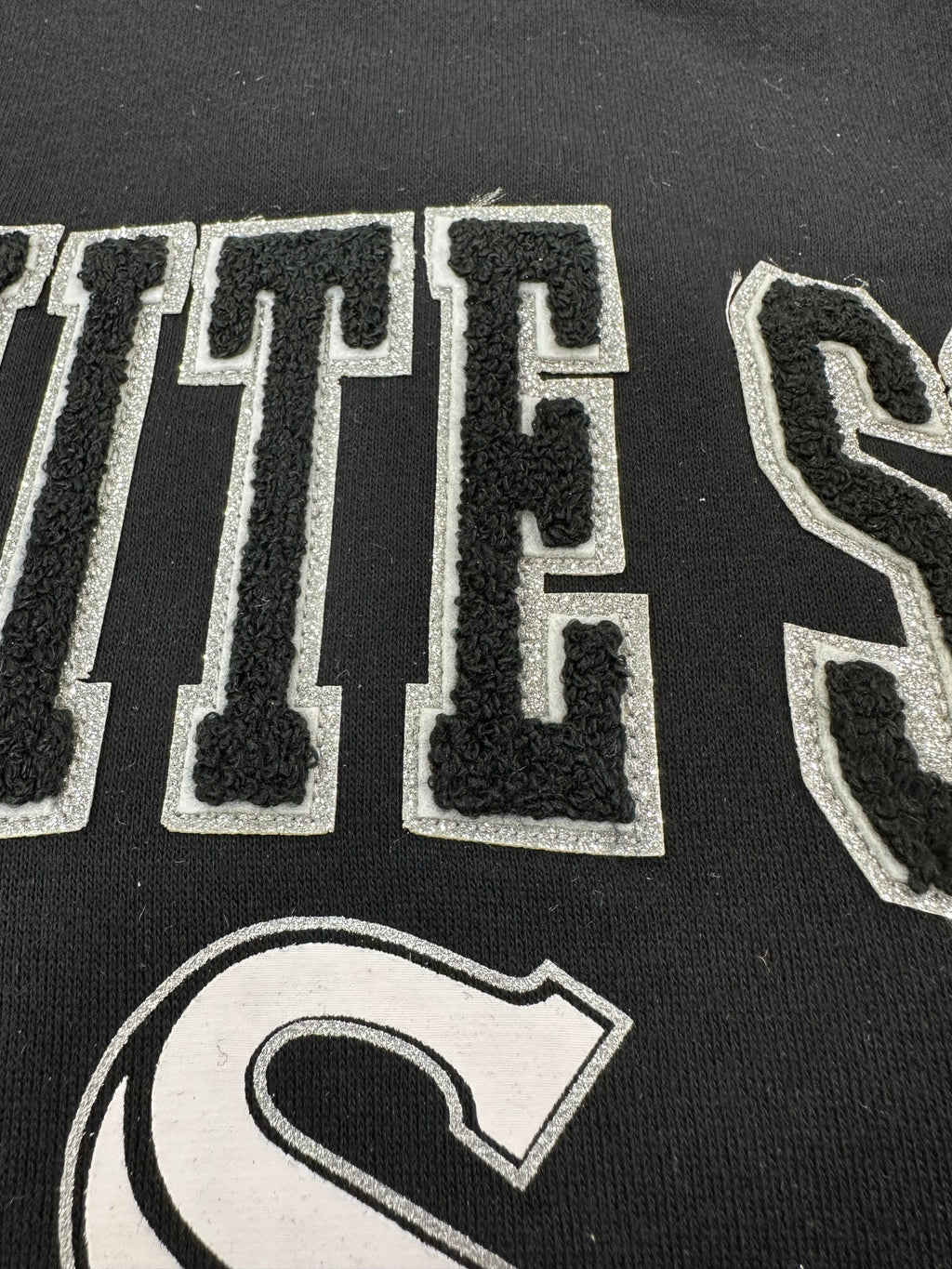 Women's Chicago White Sox Black Team Pride Crewneck Sweatshirt