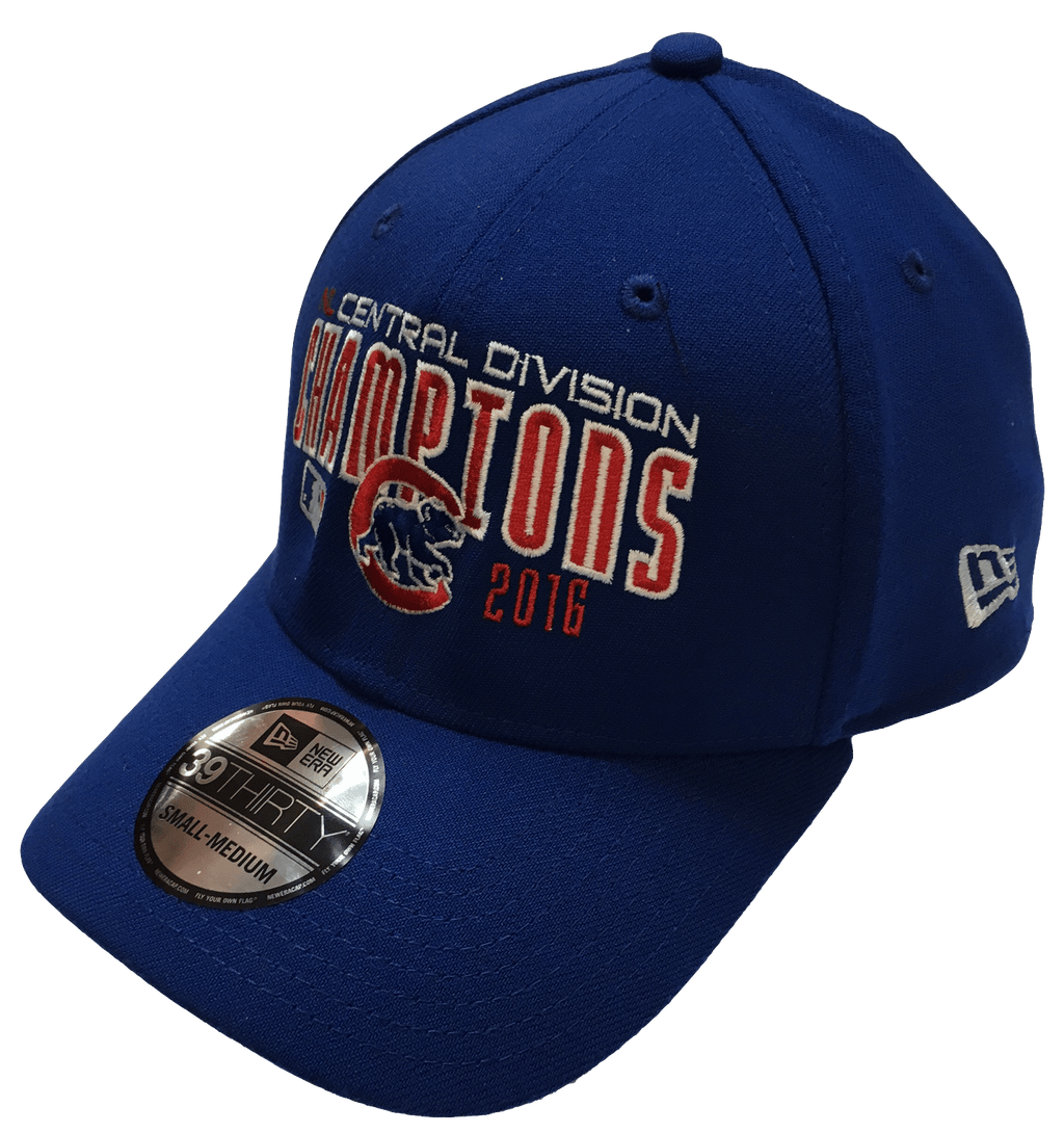 Men's Chicago Cubs 2016 NL Central Division Champions New Era Royal MLB Team 39THIRTY Flex Hat