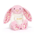 Blushkin Blossom Luxe Bunny with Personalised Cream Jumper