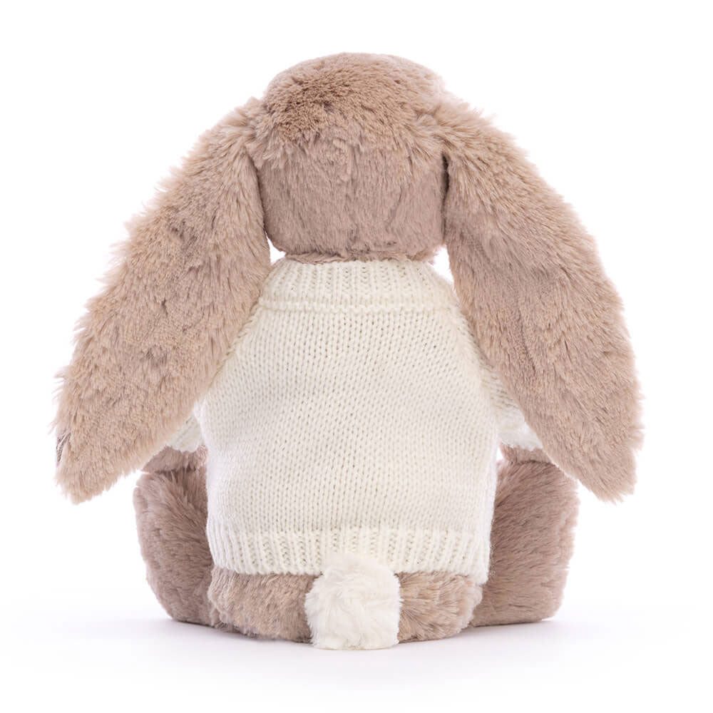 Blossom Bea Beige Bunny with Personalised Cream Jumper