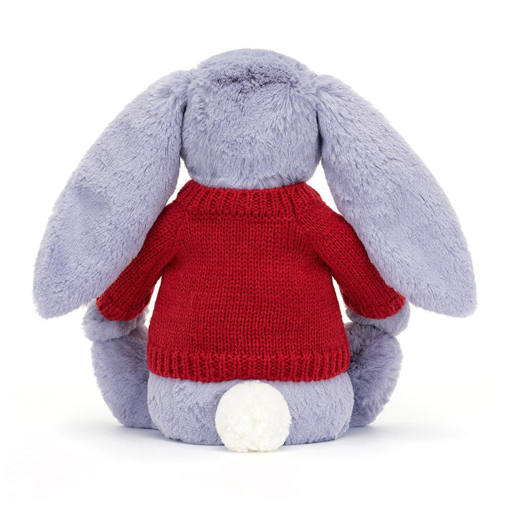 Bashful Viola Bunny with Personalised Red Jumper
