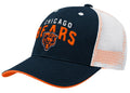 Youth Chicago Bears Navy Core Lock-Up Pre-Curved Snapback Hat