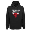 Chicago Bulls NBA Youth Secondary Logo Black Pullover Fleece Hoodie