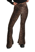 Leopard Print Flared Leggings