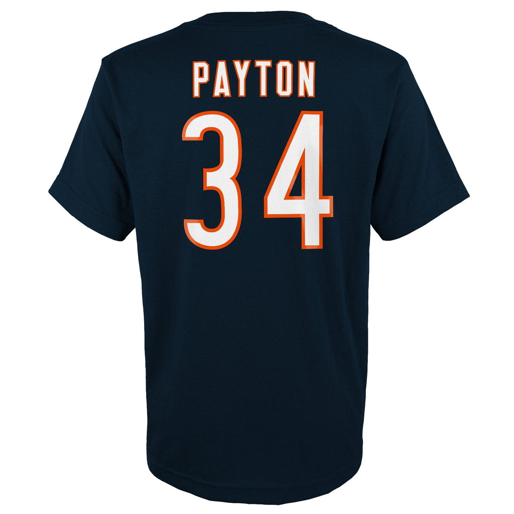 Youth Walter Payton Chicago Bears Navy Mitchell & Ness Retro Player Name And Number T-Shirt