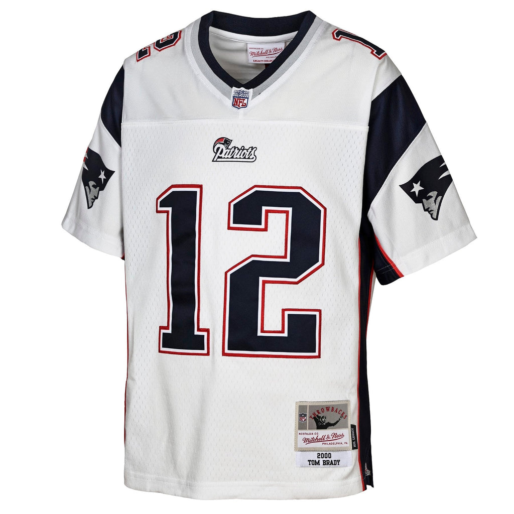 Youth New England Patriots Tom Brady Mitchell & Ness Navy Retired Player Vintage Replica Jersey
