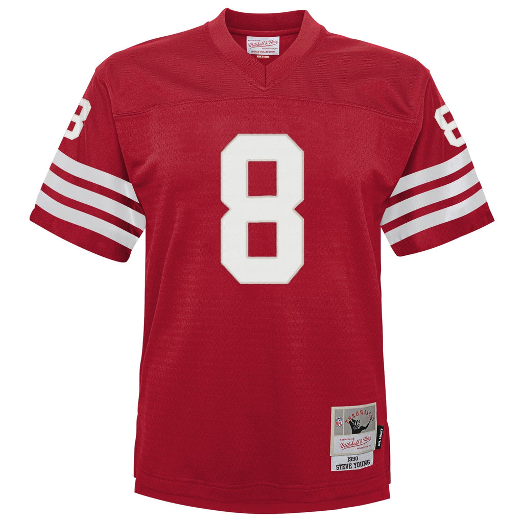 Youth San Francisco 49ers Steve Young Mitchell & Ness Scarlet Retired Player Vintage Replica Jersey