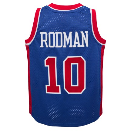 Youth Detroit Pistons Dennis Rodman Mitchell & Ness Royal 1988-89 Hardwood Classics Swingman Jersey