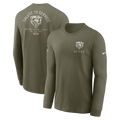 Men's Nike Chicago Bears 2025 Salute To Service Olive Green Long Sleeve T-Shirt