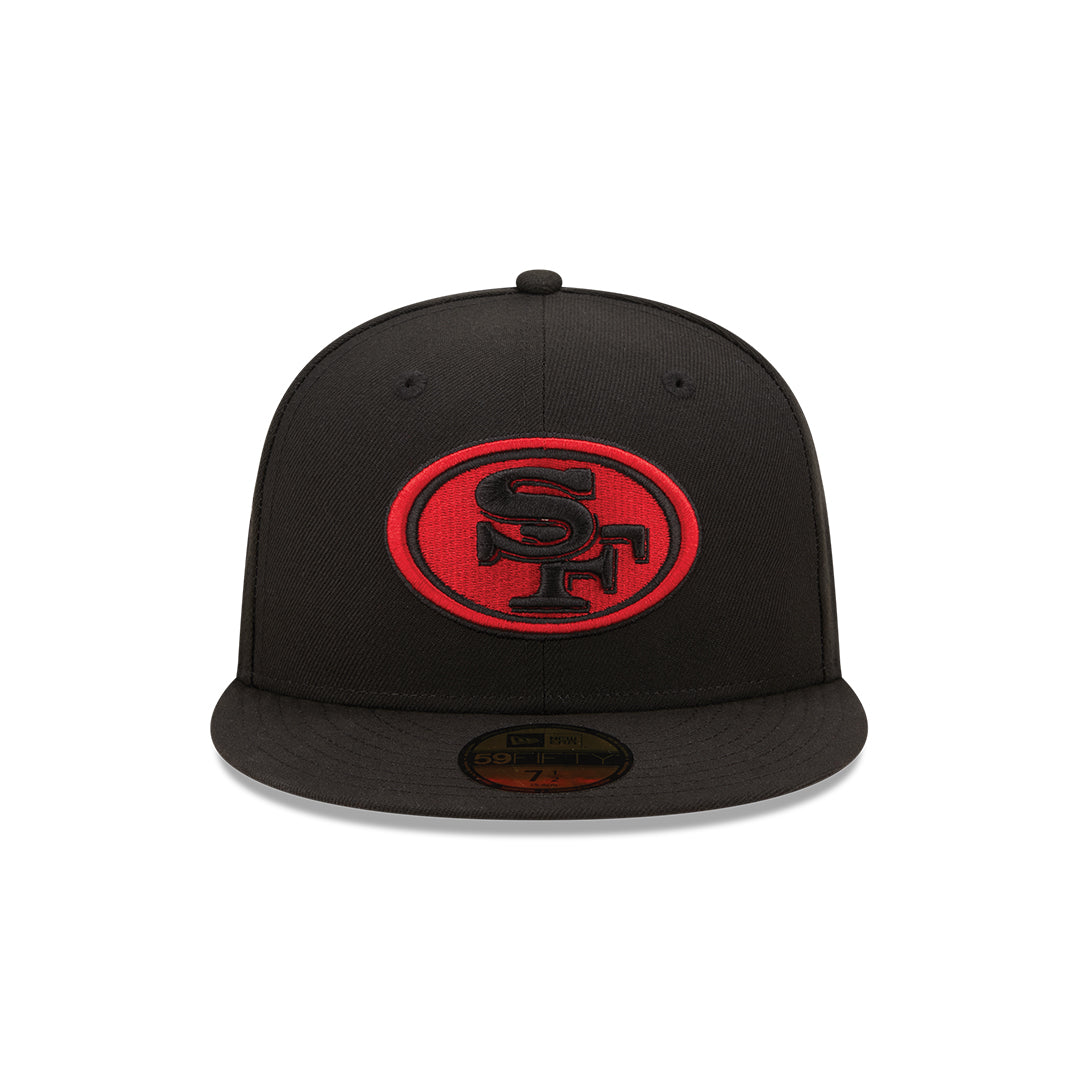 Men's San Francisco 49ers New Era Black Alternate 59FIFTY Fitted Hat