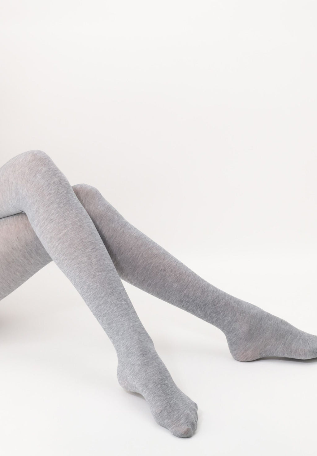 Opaque Lyocell Comfort Touch Tights - Grey Melange