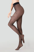 Thermo-Nude Sheer-Effect Opaque Thermal Tights - Black