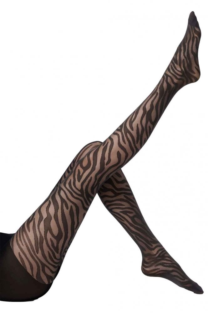 Savage Zebra Print Tights