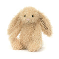 Personalised Bashful Luxe Bunny Curly Original