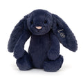 Personalised Bashful Navy Bunny Medium