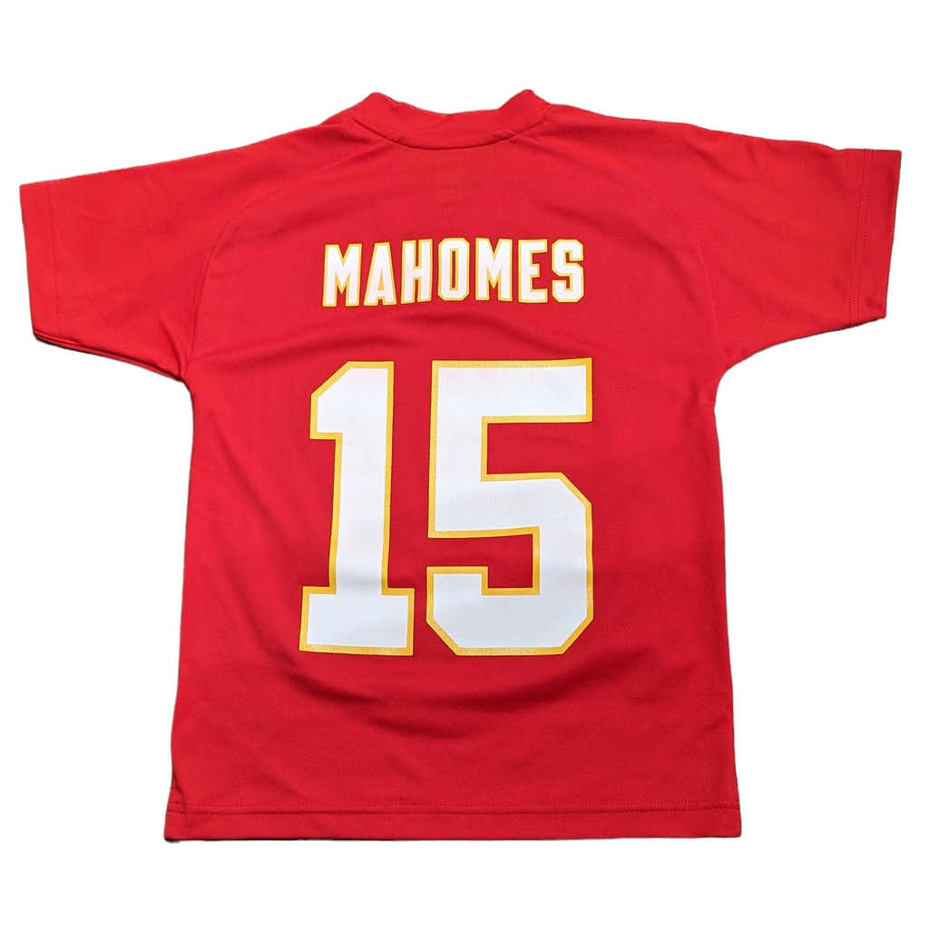 Youth Patrick Mahomes Kansas City Chiefs Red Performance Jersey Tee