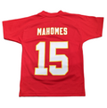 Youth Patrick Mahomes Kansas City Chiefs Red Performance Jersey Tee
