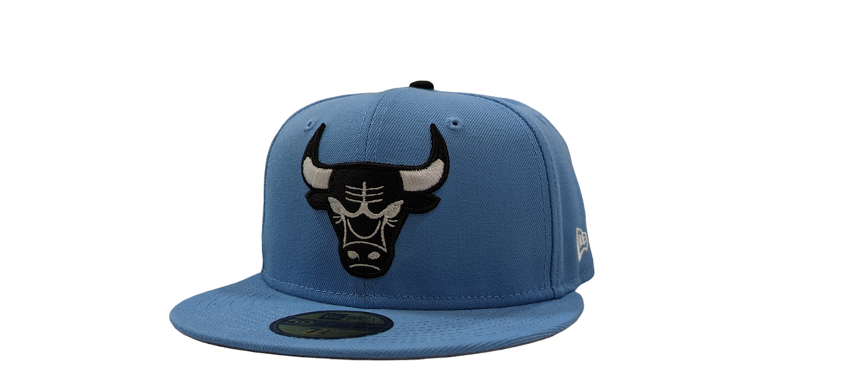 Men's Chicago Bulls New Era Carolina Blue MJ1 59FIFTY Fitted Hat