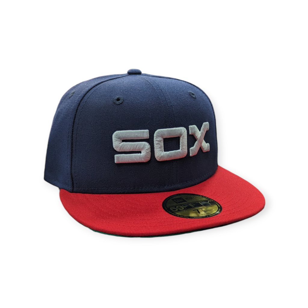 Chicago White Sox 1983 Road New Era Cooperstown Classics Navy/Red 59FIFTY Fitted Hat
