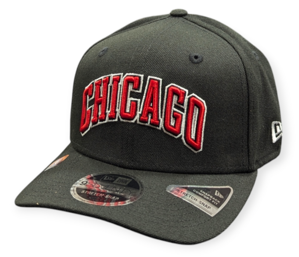 Chicago Bulls New Era 2024 Statement Edition Black 9SEVENTY Adjustable Hat