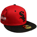 Men's Chicago White Sox New Era 2005 World Series Side Patch 2 Tone Red and Black 59FIFTY Fitted Hat
